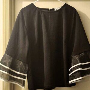 Blouse Black and White